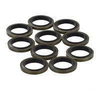 Lot de 10 joints de frein de 12 mm pour cylindre principal de frein Nissin et étriers de frein moto frein à disque vis creuse rondelle kit de joints en acier et caoutchouc avant arrière kit de