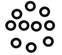 Lot de 10 joints de rechange en silicone noir pour machines SodaStream - Bague d'étanchéité pour adaptateur de cylindre - Convient pour Crystal Easy Max Play for Revolution Dynamo