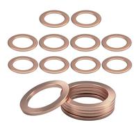 Lot de 10 joints d'étanchéité en cuivre, M14 x 20 mm, rondelles plates pour bouchon de vidange d'huile, accessoires de carburant, joints en cuivre, pour vis, boulons, écrous