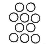 Lot de 10 joints d'étanchéité en silicone pour évier d'élimination des ordures - Pour FLG-Seal - Noir - Pour système de vidange de cuisine InSinkErator