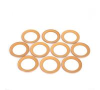 Lot de 10 joints en caoutchouc pour segments de piston pour compresseur d'air silencieux sans huile de 1100 W, taille d'alésage de 63,7 mm, joints haute résistance à la chaleur, performance