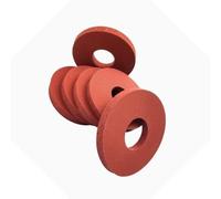 Lot de 10 joints en mousse de silicone - Anneaux d'étanchéité résistants aux hautes températures et absorbant les chocs for applications automobiles et industrielles(18x36x3mm)