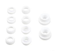 Lot de 10 joints isolants pour lentille de gaz TIG WP-17 18 26 pour blanc | Convient pour WP-17, 18, 26, haute résistance à la chaleur, matériau blanc, siège antidérapant
