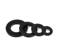 Lot de 10 joints plats en caoutchouc noir for vis, rondelles d'étanchéité for tuyaux et robinets plomberie, toriques étanches M2 M3 M4 M5 M6 M8 M10 M12(8x16x3mm)