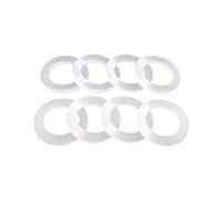 Lot de 10 joints plats épais de 2 mm, diamètre extérieur, 12 mm, 30 mm, blanc ou anneau, joints d'étanchéité (14 x 9 x 2 mm)