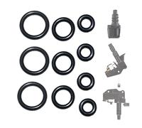 Lot de 10 joints toriques compatibles avec les machines De'Longhi, Primadonna, Dinamica, Magnifica, ECAM, durables et résistants à la chaleur, accessoires pour mousseur à lait