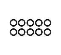 Lot de 10 Joints toriques de vidange d'huile for Moto 11105 Twin Cam, Bague d'étanchéité Noire Compatible avec Harley Dyna Softail Touring Sportster XL