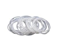 Lot de 10 joints toriques en silicone blanc, diamètre extérieur 2 mm, diamètre extérieur 5 à 100 mm, rondelles étanches, joints toriques en caoutchouc, bague en silicone(OD 8mm ID 4mm)