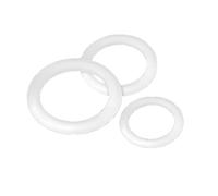 Lot de 10 joints toriques en silicone blanc résistant à l'usure, résistants aux basses températures, de qualité alimentaire etDiamètre extérieur : 121 mm, épaisseur : 7 mm.,ODxIDxCS,121 x 107 x 7 mm