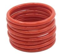 Lot de 10 joints toriques en silicone rouge, épaisseur 1,8 mm, joint torique caoutchouc(14.8x11.2x1.8mm)