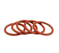 Lot de 10 joints toriques en silicone rouge, épaisseur CS 3,5 mm, diamètre extérieur 12 à 46 mm, rondelle étanche en caoutchouc, isolant, joint rond en forme de O(OD 16mm ID 9mm)
