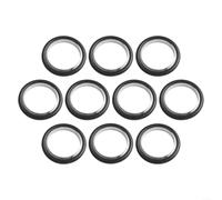 Lot de 10 joints toriques ISO pour Kf - En caoutchouc - Résistant à la chaleur jusqu'à 250 °C - Pour brides KF10/KF16/KF25/KF40 - Noir - Design robuste pour l'industrie et le laboratoire (KF40)