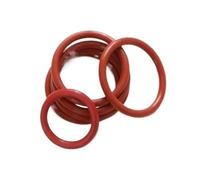Lot de 10 joints toriques VMQ, épaisseur CS 3,5 mm, diamètre extérieur 12 à 46, rondelles isolées en caoutchouc silicone, étanches, rondes, non toxiques, rouges(OD 12mm ID 5mm)