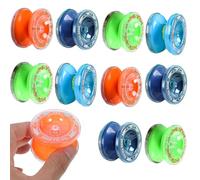 Lot de 10 JoJo lumineux, faciles à utiliser pour les débutants, favorise la motricité et la concentration, les fêtes d'anniversaire et les vacances