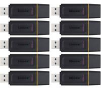 Lot de 10 KINGSTON Clé USB DataTraveler® Exodia 128GB - Avec capuchon de protection et anneaux pour porte clés 10PCS