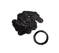 Lot de 10 kits de fixation pour brise vue, canisse anti-UV - Noir - Linxor Noir