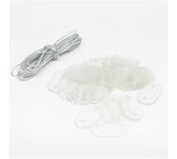 Kit de fixation pour brise vue - Linxor - Transparent - 30 plaquettes et 1 bobine de fil de 4.20m