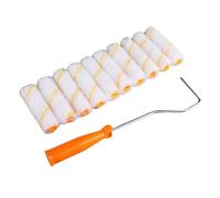 Lot de 10 kits de recharge de rouleaux de peinture professionnelle pour la maison, les entreprises, les fournitures de peinture murale en mélange de polyester, finition professionnelle