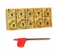 Lot de 10 lames CNC WNMG080404 en alliage dur, inserts robustes WNMG0804 pour outils de tour conçus pour résister aux environnements de traitement sales