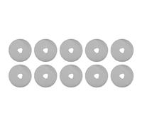 Lot de 10 lames de coupe rondes rotatives SKS7, 45 mm/1,8 po, accessoires pour outils à main rotatifs, lames de rechange pour loisirs créatifs, quilting, couture, cuir, patchwork,