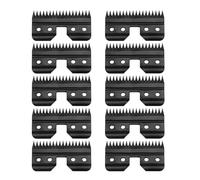 Lot De 10 Lames De Rechange Noires En Céramique À Alimentation Rapide, Compatibles Avec Les Tondeuses Oster Fast Feed Clipper A5 (lame Mobile).