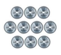 Lot de 10 lames de scie circulaire 165 mm x 16/20 mm 40 dents TCT Disque de coupe bois