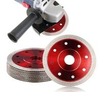 Lot de 10 lames de scie diamant de 11,4 cm, disque de coupe tranchant pour carrelage, roue de coupe super fine, lame de meuleuse d'angle résistante à l'usure, disque de coupe humide et sec pour marbre