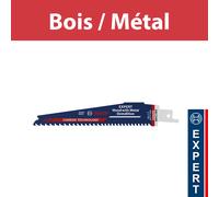Lot de 10 lames de scie sabre 150mm EXPERT Wood with Metal Demolition S 967 XHM BOSCH