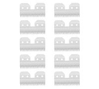 Lot de 10 lames de tondeuse à 18 dents avec bord en céramique et acier avec revêtement en carbone pour animal domestique Andis Wahl