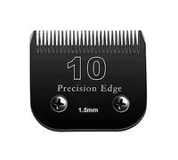 Lot de 10 lames de tondeuse de toilettage pour chien compatibles avec les tondeuses Andis Dog Clipper/la plupart des tondeuses Oster A11/Wahl KM Series (10 : 1/16" (1,5 mm), noir)