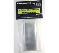 Lot de 10 lames réversibles HM 75,5 x 5,5 x 1,1 mm pour AEG HTH 75