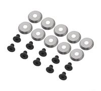 Lot de 10 lames rondes en carbure massif de 18 mm de diamètre 3 mm d'épaisseur 30 degrés pour tour à bois pour diverses tâches de tournage du bois et de sculpture creuse