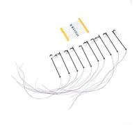 Lot de 10 lampadaires de chemin de fer à LED, modèle de lampadaire pour modèle de calibre H0, comprend des fils et des accessoires de disposition de chemin de fer à DEL