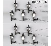 Lot de 10 lampadaires LED au design innovant sur mesure pour améliorer votre scène ferroviaire miniature