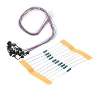 Lot de 10 lampes à suspendre pour modélisme ferroviaire échelle HO 187 avec lumières LED et résistances à col de cygne conçues pour une utilisation avec une alimentation 3 V AC DC dans les