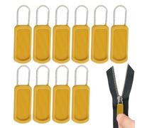 Lot de 10 languettes de fermeture éclair de rechange pour bagages, vêtements, manteau