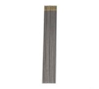 Lot de 10 lanthanes WL15 pour électrodes de soudage TIG pour acier inoxydable, acier au carbone et alliage d'aluminium, courant petit à moyen, performance stable (2,4 mm x 150 mm)