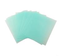 Lot de 10 lentilles de protection transparentes en polycarbonate pour casque de soudage, plaques de recouvrement ignifuges comme rechange pour vitre de protection intérieure, dimensions 110 x 90 mm à