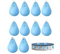 Lot de 10 lests pour de avec Crochets, Poche à Eau, Sacs à Eau en PVC épais, lests pour bâche de Piscine Hors-Sol, bâche d'hivernage pour piscines