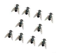 Lot de 10 leurres de pêche à la mouche souples multicolores réalistes en PVC - Queue flottante réfléchissante - Action mimétique - 12 x 7,5 cm - 8,3 g - Pour petits poissons, ruisseaux, rivières