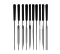 Lot de 10 limes à dents fines en métal pour l'artisanat professionnel du bois et du métal, polissage lisse du verre et du métal