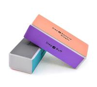 Lot de 10 limes à ongles - Bloc polissoir à ongles 4 faces - Lime à ongles professionnelle - Outils de manucure