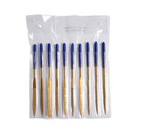 Lot de 10 limes diamantées assorties - Aiguille plate carrée et ronde - Pour bijoutiers en métal, verre, sculpture sur bois