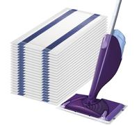Lot de 10 lingettes - Compatibles avec les balais Swiffer - Compatibles avec les recharges pour balais Swiffer WetJet - Lingettes d