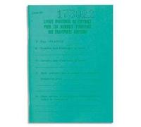 Lot de 10 Livrets individuel de contrôle conducteur & convoyeur de transport routier G