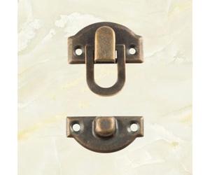 Lot de 10 loquets de boîte en fer pour mini valise, boîte aux lettres, coffre, fermoir à bascule, prêt à l'emploi, prêt à l'emploi (bronze antique)