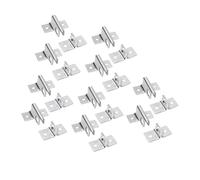 Lot de 10 loquets de porte en acier laminé à froid - Loquets épais pour casier - Boucles de porte de sécurité pour armoire