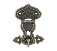 Lot de 10 loquets de style rétro en bronze, boîte à bijoux, loquet de verrouillage pour boîte en bois (longueur 6,3 cm, largeur 4,8)