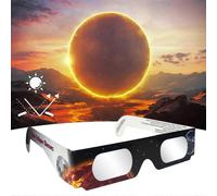 Lot de 10 lunettes d'éclipse solaire - Protection optimale pour l'observation directe du soleil lors des éclipses solaires et des