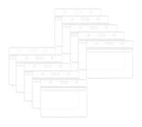 Lot De 10 Manchons De Cartes D'identité, 4x3 Pouces, Protection Horizontale Des Cartes Nominatives Pour Les Infirmières, Les Médecins, Les Hôpitaux, Les Hôpitaux, Les Bureaux Et Les Usines